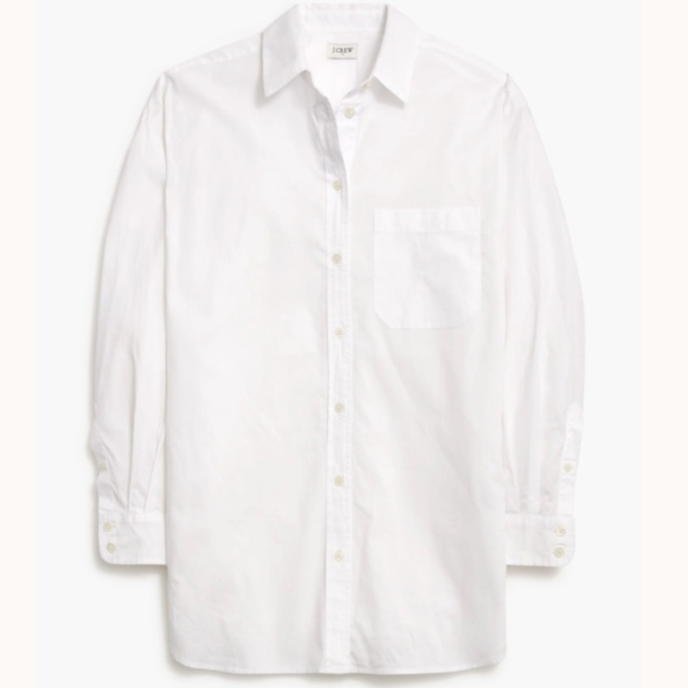 J Crew Relaxed button-up‎ shirt Women’s Small White